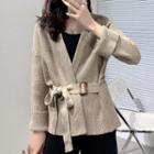 Belt Waist Cardigan