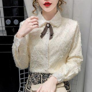 Fringed Bow Blouse
