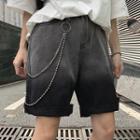 Chained Denim Shorts