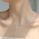 925 Sterling Silver Eiffel Tower Pendant Necklace As Shown In Figure - One Size