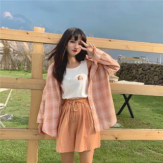 Plaid Shirt / Tank Top / Shorts