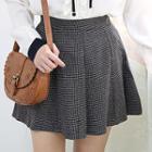Paneled M Lange Mini A-line Skirt