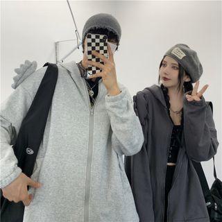 Couple Matching Dinosaur Hooded Zip Jacket