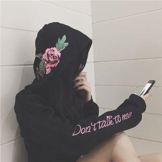 Flower Print Hoodie