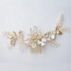 Wedding Floral Branches Embellished Hair Comb