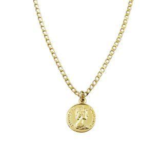 Medallion Chain Necklace One Size