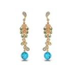 Fashion And Retro Earrings With White Cubic Zircon