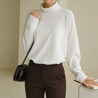 Turtleneck Napped T-shirt