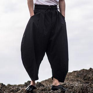 Chinese-style Wide-leg Casual Pants