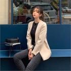 V-neck One-button Jacket