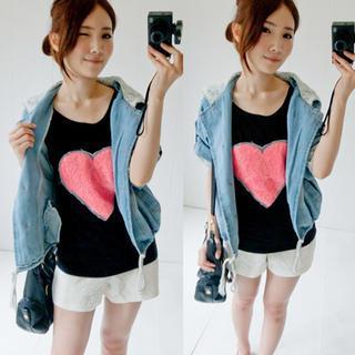 Heart Print T-shirt