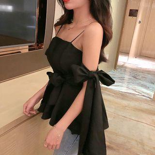 Cold Shoulder Peplum Top