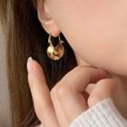 Hoop Earring E1147 - 1 Pair - Gold - One Size