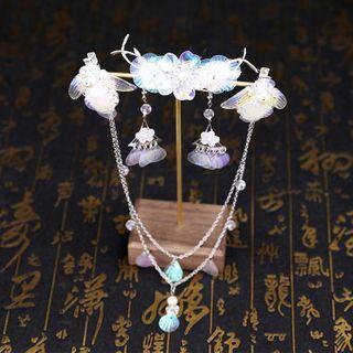 Set: Retro Headpiece + Hair Clip + Earring