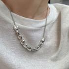 Pebble Necklace Xl1744 - Silver - One Size