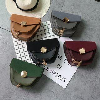 Faux-leather Panel Cross Bag