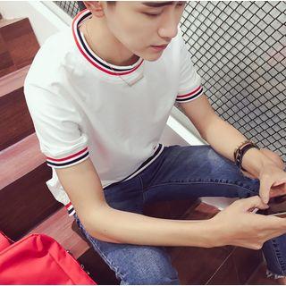 Striped Trim T-shirt