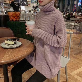 Turtleneck Sweater Light Purple - One Size