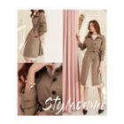 Slim-fit Single-breasted Trench Coat