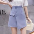 High-waist Irregular Mini A-line Skirt