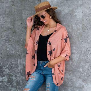 Leopard Print / Star Print Cardigan