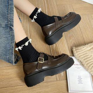 Platform T-strap Mary Jane Shoes (various Designs)