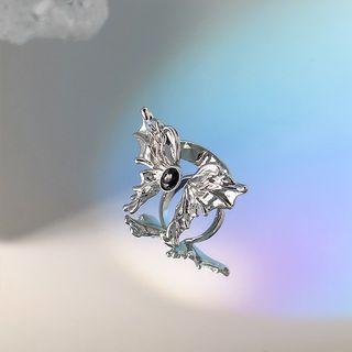 Butterfly Sterling Silver Open Ring J3041 - Silver - One Size