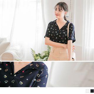 Ring Print Short-sleeve Shirt