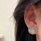 Disc Alloy Earring E4215 - 1 Pair - Gold - One Size