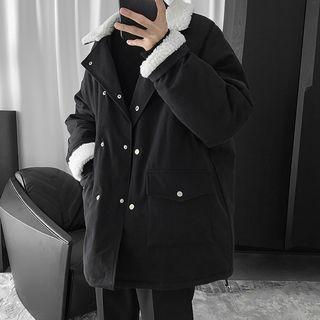 Fleece-trim Padded Oversize Parka