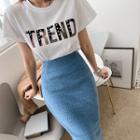 Trend Letter Short-sleeve T-shirt