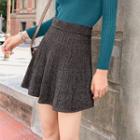 Glitter A-line Mini Knit Skirt