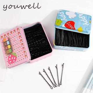 Hair Pin With Tinplate Case