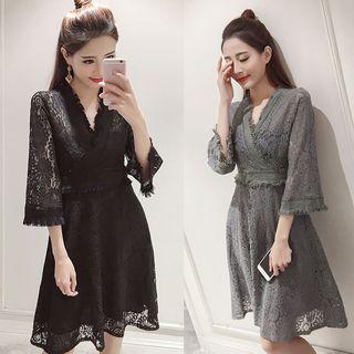 Lace Wrap Dress