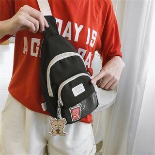 Transparent Panel Sling Bag