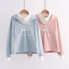 Mock Two-piece Shark Print Sweatshirt