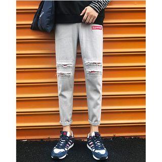 Applique Strap Pants