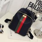 Studded Nylon Backpack Red & Green - One Size