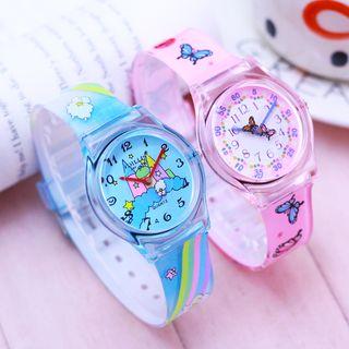 Castle Print Strap Watch