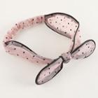 Dotted Mesh Bow Headband