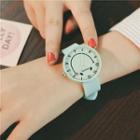Smiley Silicone Strap Watch