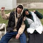 Couple Matching Mock Two Piece Hooded Jacket