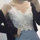 Lace Strap Top / Cardigan