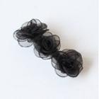 Flower Hair Clip Black - One Size