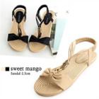 Bow T-strap Flat Sandals