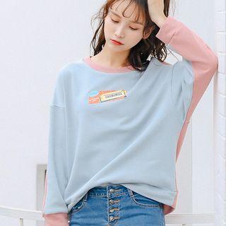 Printed Sweatshirt Milky White - One Size