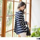 Pleated Back Striped Top