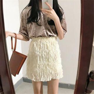 A-line Fringe Skirt