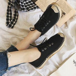 Lace Up Canvas Shoes