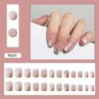 Glitter Faux Nail Tips R331 - Pink - One Size